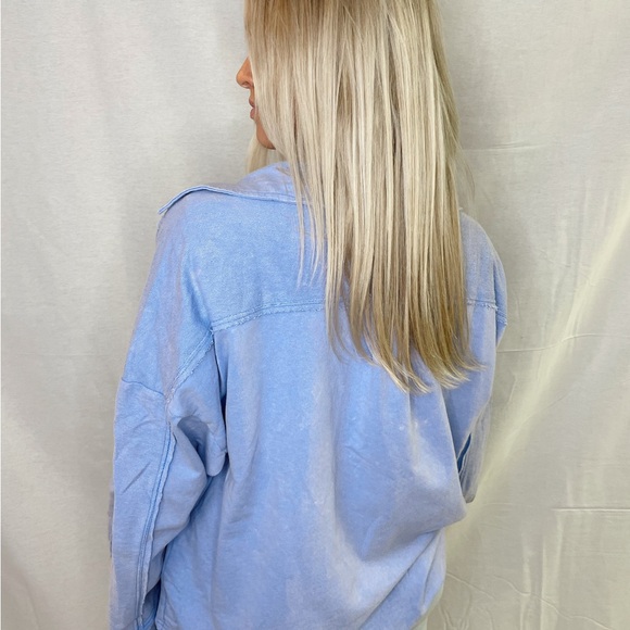 Rustic lavender button up. - Picture 3 of 3